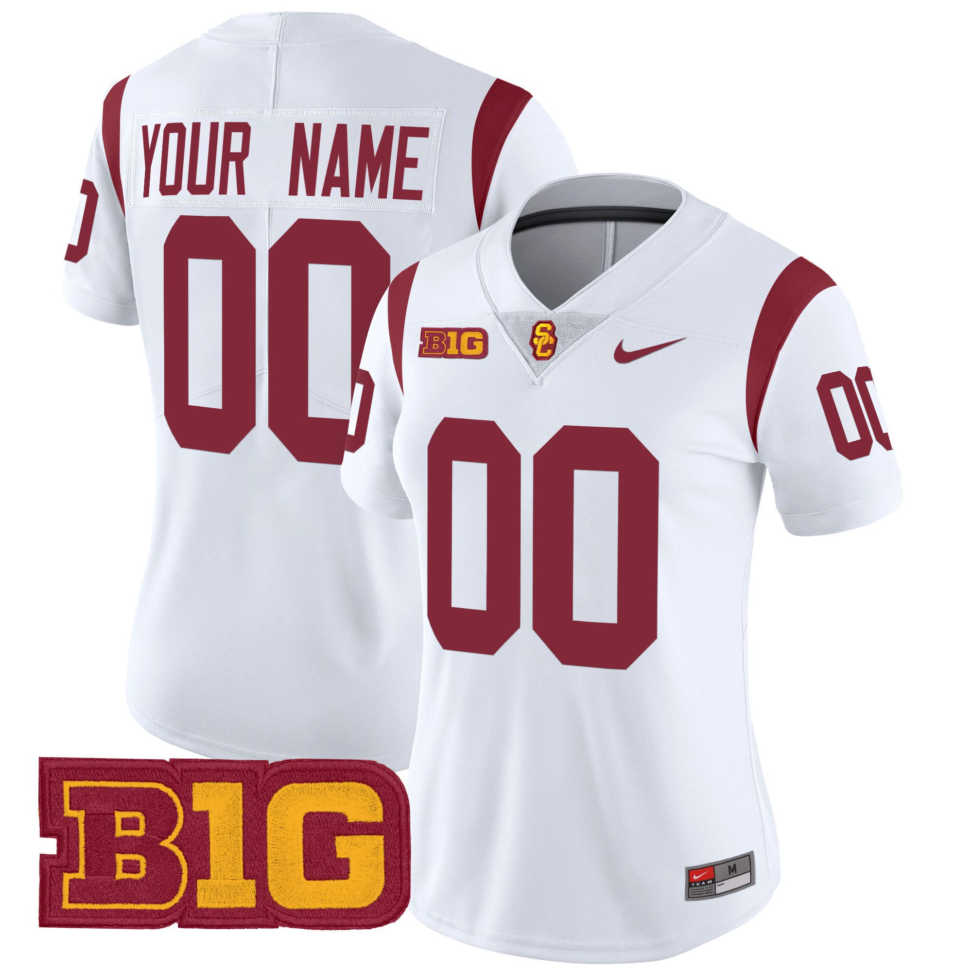 Women USC Trojans White Nike 2024 Vapor Limited Custom NCAA Jersey->customized ncaa jersey->Custom Jersey
